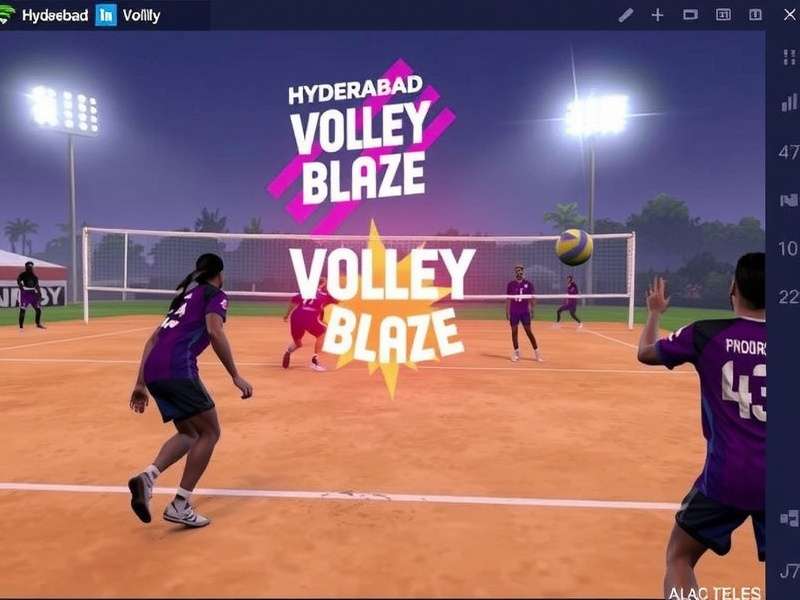 Hyderabad Volley Blaze Gameplay Screenshot